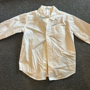 Janie and Jack Cream Button Down Shirt